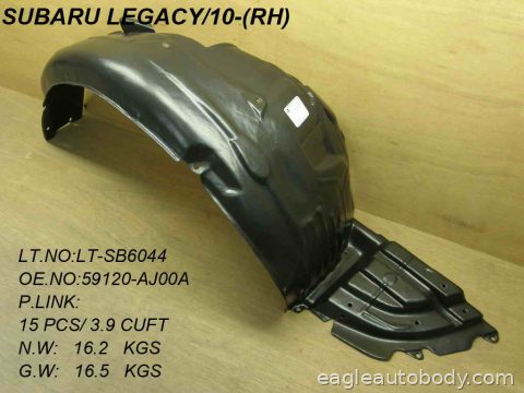 LEGACY 10-14 RT FT FENDER LINER SU1249121