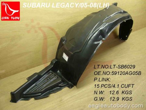 LEGACY 05-09 LT FT FENDER LINER*PLASTIC LINER SU1250103