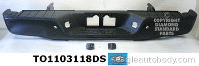 TUNDRA 07-13 RR BUMPER ASSY*W/PARKING AID; W/ TO1103118