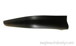 COROLLA 03-08 RR BUMPER SPOILER*LH; BLACK; PT TO1193106