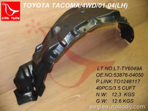TACOMA 01-04 LT FENDER LINER*2WD/4WD 10408L