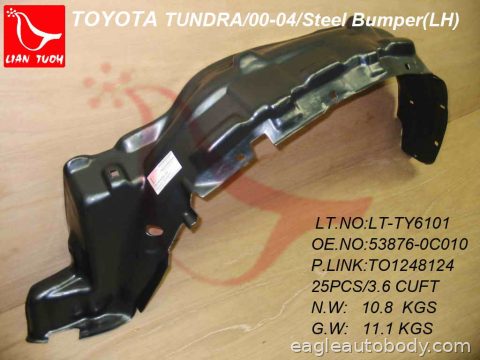 TUNDRA 00-06 LT FENDER LINER*W/STEEL*REG/ACCE 09206L