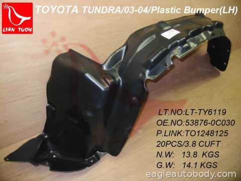 TUNDRA 03-06 LT.FT.FENDER LINER*W/COVER BUMPR 09206F