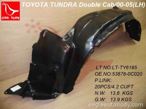 TUNDRA 00-06 LT FENDER LINER*DOUBLE CAB=9318L 09212L