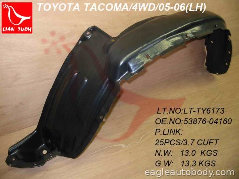 TACOMA 05-11 LT FENDER LINER*4WD/PRERUNER 2WD 10410*F