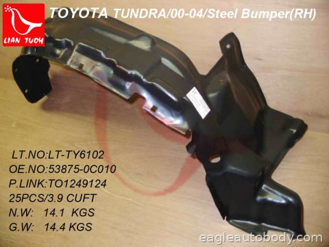 TUNDRA 00-06 RT FENDER LINER*W/STEEL*REG/ACCE 09206R