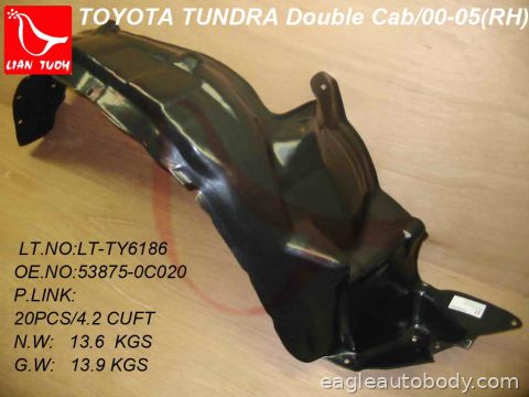SEQUOIA 01-04 RT FENDER LINER*=09212*R 09318*R