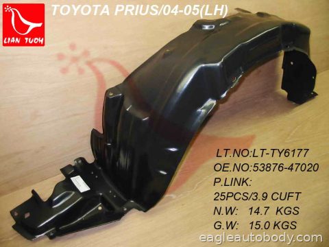 PRIUS 04-09 LT.FT.FENDER LINER 09102-2L
