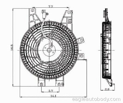 SEQUOIA 01-05 CONDENSER FAN*CONDENSER FAN ASS TO3113114