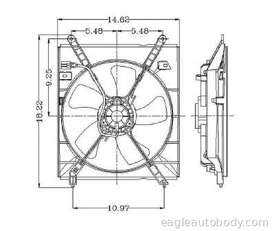 CAMRY 97-99 RADIATOR FAN ASSY*(4CYL) CAMRY**600100