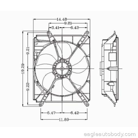 AVALON 95-99 RADIATOR FAN ASSY*(V6)*LH SIDE AVALON**600210