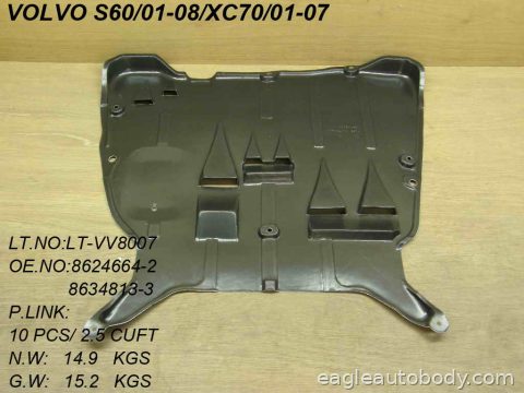 S60 01-09 LOWER ENGINE COVER VO1228107