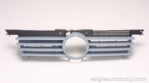JETTA 99-05 GRILLE & FRAME*BLK*W/PTM FRAME 13649*B