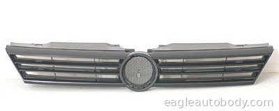 JETTA 11-14 UPPER GRILLE*SDN*BLK.W/BLK MOLDG. 13649.18
