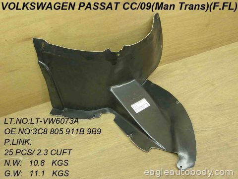 CC 09-12 LT FT FENDER LINER*FT VW1248111