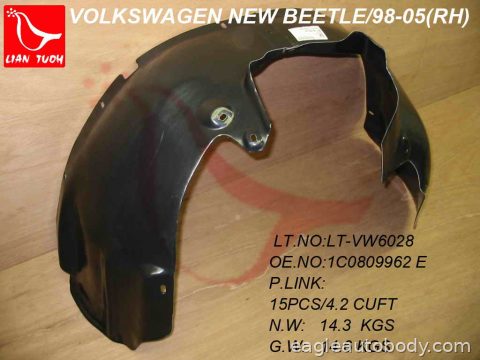BEETLE 98-05 RT FENDER LINER*W/O SPORT*COV 03 13608R