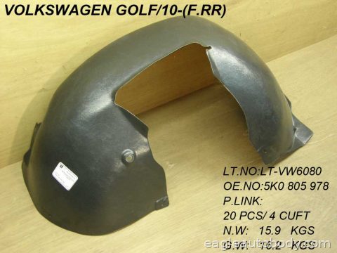 GOLF/GTI 10-14 RT.FT.FENDER LINER*HATCHBACK 13604-8R